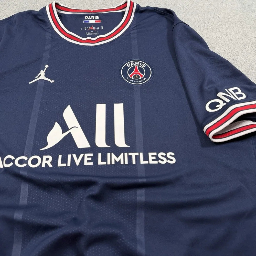 Nike Jordan x Paris Saint-Germaine Fourth Soccer Jersey Mens XL Mbappe #7